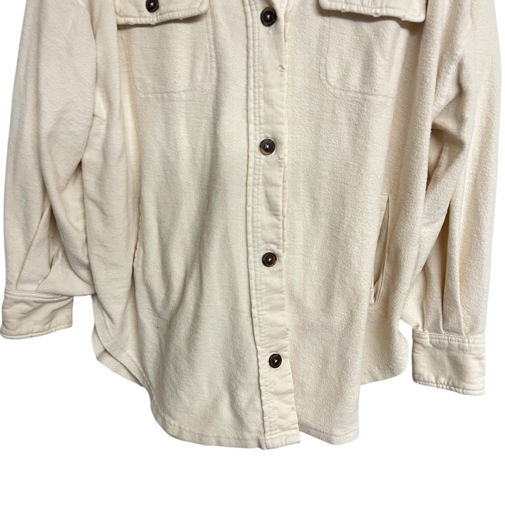 Free People Ruby Button‎ Front Shacket Jacket Cha… - image 4